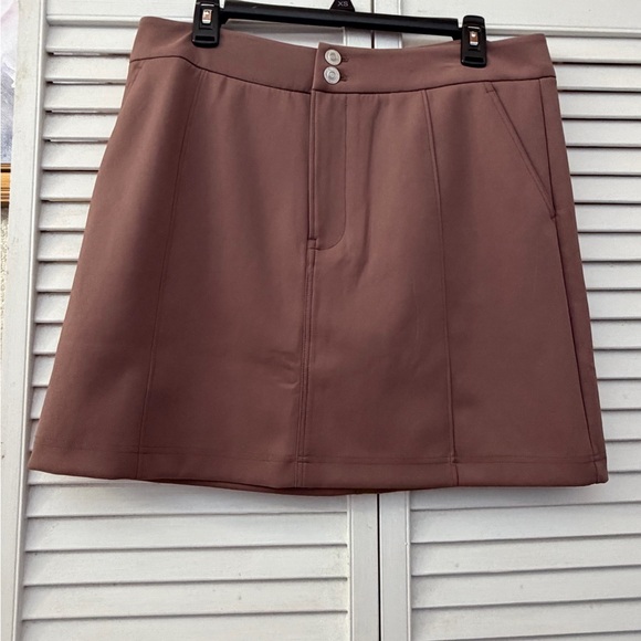 Hudson Jeans seamed Deep Tapue Mini Skirt with sculpting knit nwot - Picture 2 of 16